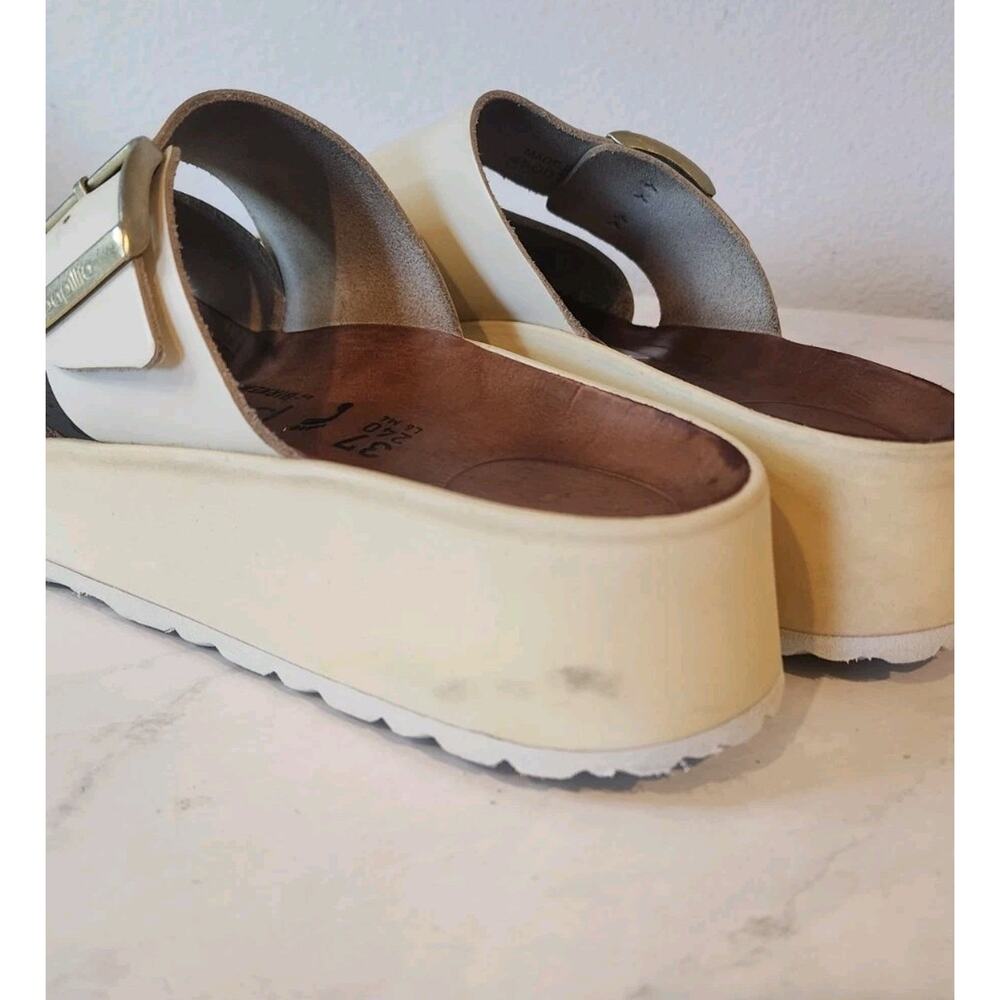 Papillio Birkenstock Sandals
Almina Wide Bone Leather Straps Raffia EU 37 US 6 - Picture 9 of 12